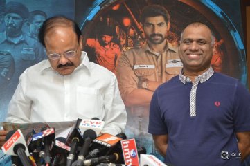 Venkaiah Naidu Watch Ghazi Movie At Prasad Labs